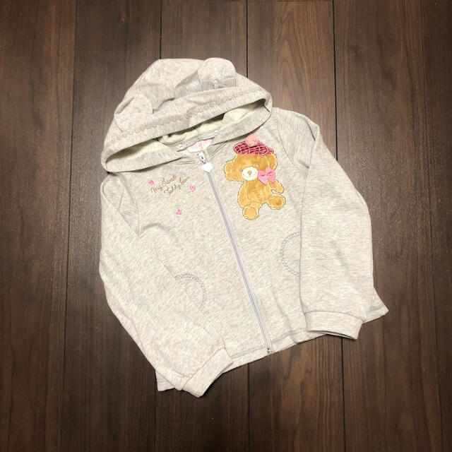 mezzo piano(メゾピアノ)のmezzo piano  パーカー  120 キッズ/ベビー/マタニティのキッズ服女の子用(90cm~)(ジャケット/上着)の商品写真