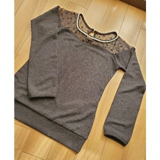 セシルマクビー(CECIL McBEE)の新品タグ付き☆CECIL McBEEレーストップス(カットソー(長袖/七分))