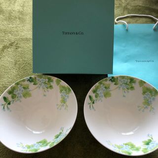 ティファニー(Tiffany & Co.)のティファニー　リーフボウル　2枚組(食器)