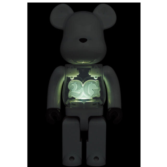 MEDICOM TOY(メディコムトイ)のBE@RBRICK 2G WHITE CHROME 100％ & 400％ エンタメ/ホビーのフィギュア(その他)の商品写真