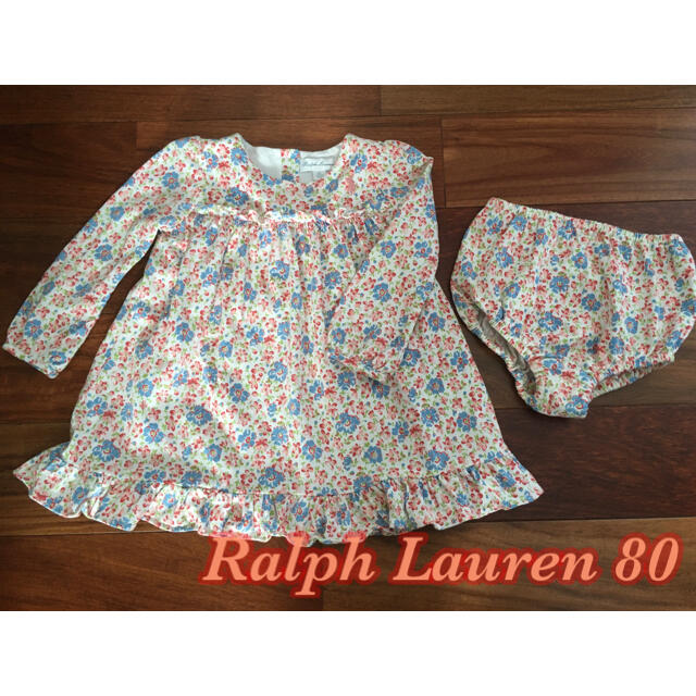 Ralph Lauren(ラルフローレン)のラルフローレン ワンピース　80 キッズ/ベビー/マタニティのベビー服(~85cm)(ワンピース)の商品写真