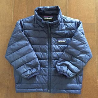 パタゴニア(patagonia)の【おうママ様専用】patagonia☆ダウンジャケット 2T ネイビー(ジャケット/上着)