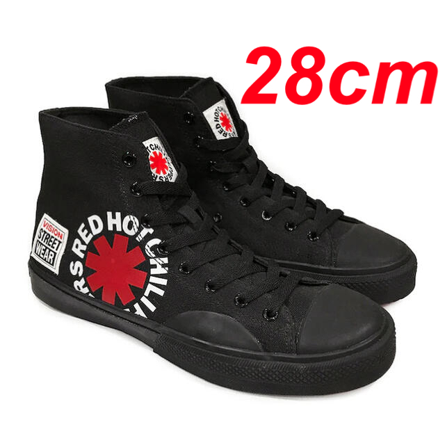 VISION STREET WEAR(ヴィジョン ストリート ウェア)のVISION STREET WEAR CANVAS HI RHCP Black メンズの靴/シューズ(スニーカー)の商品写真