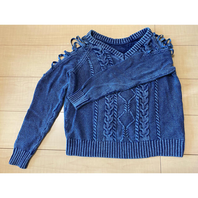 GYDA(ジェイダ)のGYDA レースアップブリーチニットTOPS レディースのトップス(ニット/セーター)の商品写真