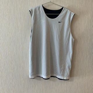 ナイキ(NIKE)のタンクトップ　NIKE リバーシブル　白　ホワイト　ネイビー　ビブス(タンクトップ)