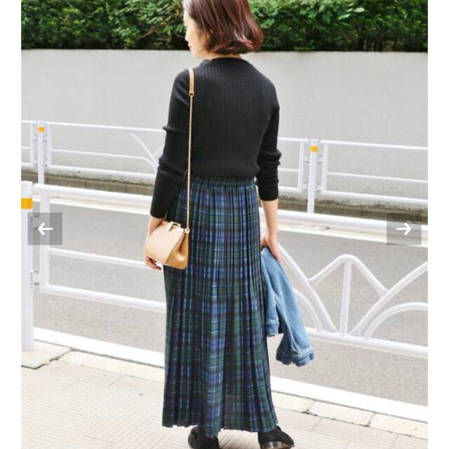 IENA(イエナ)のぱる様専用　IENA チェックプリーツスカート レディースのスカート(ロングスカート)の商品写真