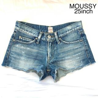 マウジー(moussy)のMOUSSY❤︎美品デニムショートパンツ❤︎25インチ❤︎送料込み(ショートパンツ)