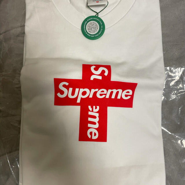 Supreme(シュプリーム)のsupremeクロスボックスロゴTee 新品　Mサイズ　White メンズのトップス(Tシャツ/カットソー(半袖/袖なし))の商品写真