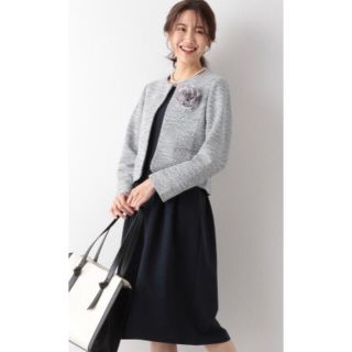 グローバルワーク(GLOBAL WORK)の新品未使用　GLOBAL WORK　ノーカラージャケットワンピースセット(スーツ)