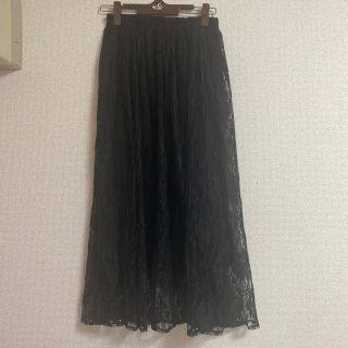 ダブルクローゼット(w closet)の値下げ！黒レーススカート(ロングスカート)