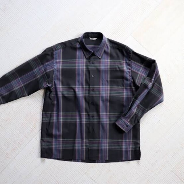1LDK SELECT(ワンエルディーケーセレクト)のauralee super light wool check shirts メンズのトップス(シャツ)の商品写真