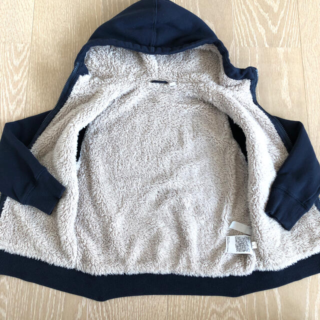 UNIQLO(ユニクロ)のUNIQLO kidsパーカー（内ボアあり） キッズ/ベビー/マタニティのキッズ服男の子用(90cm~)(ジャケット/上着)の商品写真