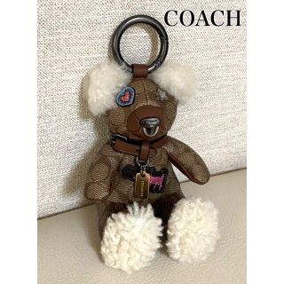 コーチ(COACH)のCOACH × Keith Haring☆ 美品 テディベア キーリング(キーホルダー)