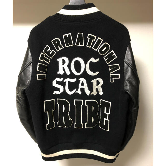 STUSSY ROCSTAR スタジャン レザー | フリマアプリ ラクマ