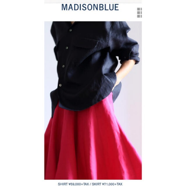 玄関先迄納品 MADISONBLUE - マディソンブルー　リネンシャツ シャツ/ブラウス(長袖/七分)