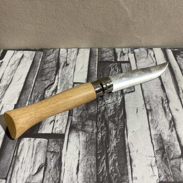 OPINEL(オピネル)のオピネル　ステンレス9  折りたたみナイフ　新品 スポーツ/アウトドアのアウトドア(調理器具)の商品写真