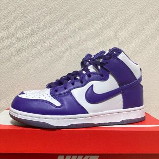 ナイキ(NIKE)の美品 NIKE DUNK HIGH Varsity Purple  28.5㎝(スニーカー)