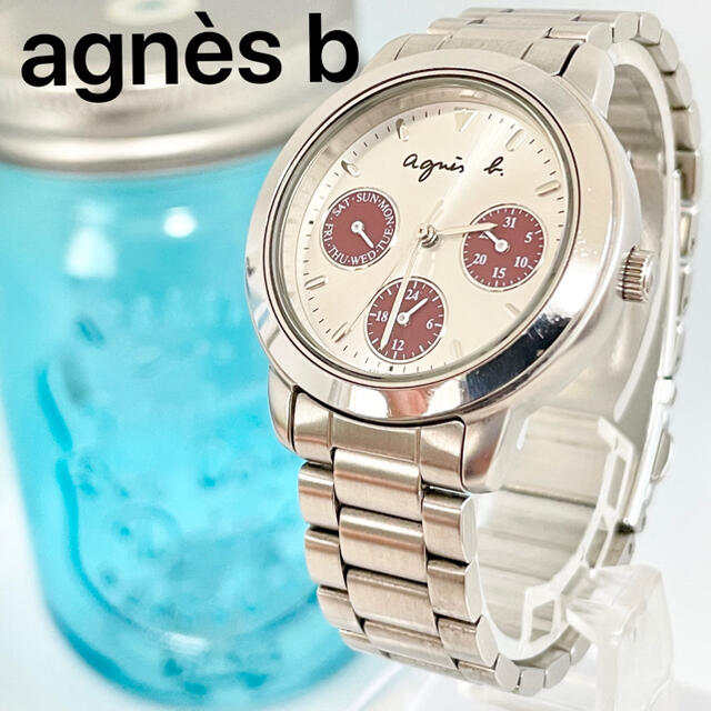 agnes b.(アニエスベー)の80 アニエスベー時計　レディース腕時計　新品電池　クロノグラフ レディースのファッション小物(腕時計)の商品写真