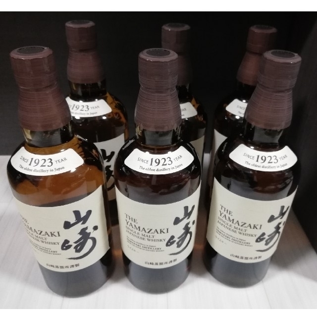 食品/飲料/酒サントリー　ウイスキー　山崎　ノンエイジ　ノンビンテージ　6本セット　箱なし