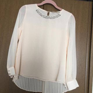 トランテアンソンドゥモード(31 Sons de mode)の31♡シフォンプリーツビジューブラウス(シャツ/ブラウス(長袖/七分))