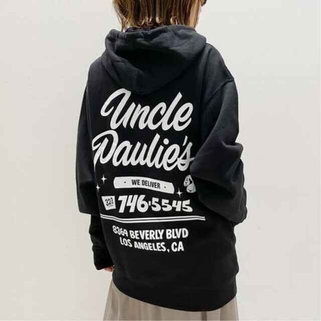 レディースUNCLE PAULIE’S HOODED SWATSHIRT スウェット