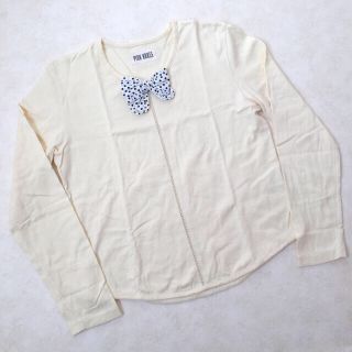 ピンクハウス(PINK HOUSE)のピンクハウス PINK HOUSE 長袖カットソー ドット リボン(Tシャツ(長袖/七分))