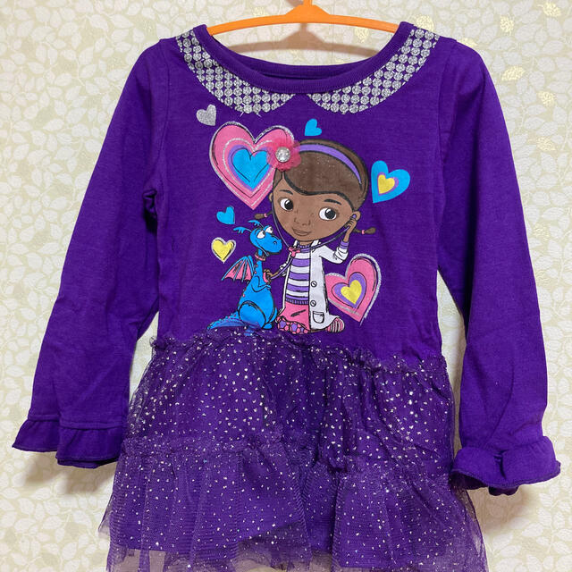 100cm新品女の子長袖ワンピース キッズ/ベビー/マタニティのキッズ服女の子用(90cm~)(ワンピース)の商品写真