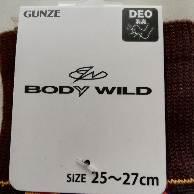 GUNZE(グンゼ)の4足　BODY  WILD 　DEO(消臭)　グンゼ　ソックス　靴下 メンズのレッグウェア(ソックス)の商品写真