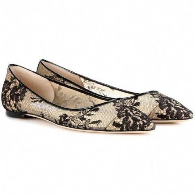 Jimmy Choo Romy Lace Ballerinas フラットシューズ