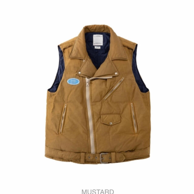 20SS visvim 3 strabler down vest MUSTARD