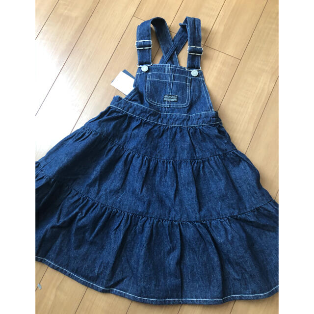 BREEZE(ブリーズ)のデニム ジャンパースカート キッズ/ベビー/マタニティのキッズ服女の子用(90cm~)(ワンピース)の商品写真