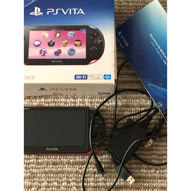 美品　PSvita 本体  ピンクブラック PCH-2000