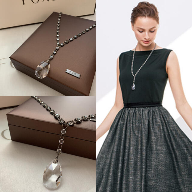 売れ筋がひ贈り物! FOXEY - クリスタルドロップ ネックレス 12万円 希少 FOXEY 御専用です♡極美品♡ ネックレス 売れ筋がひ贈り物! FOXEY - クリスタルドロップ ネックレス 12万円 希少 FOXEY 御専用です♡極美品♡ ネックレス
