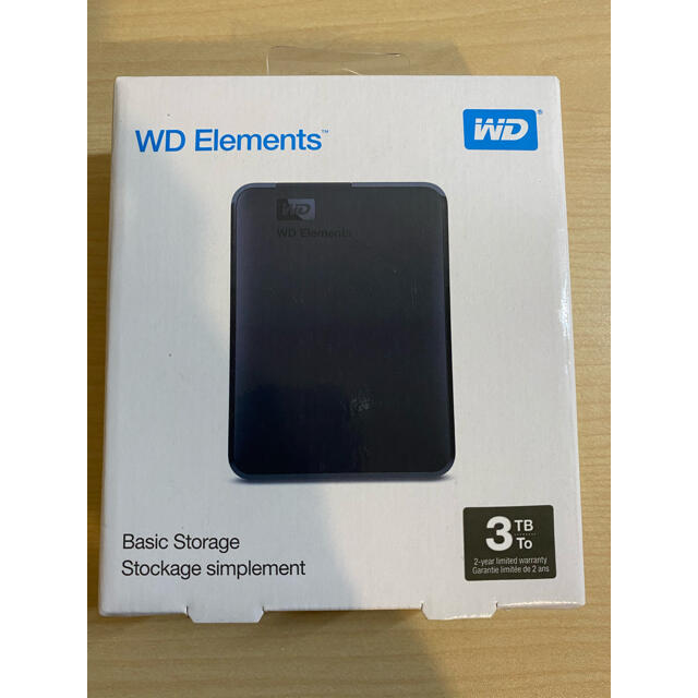 W.D. Elements Portable 3TB/ポータブル/USB3.0/