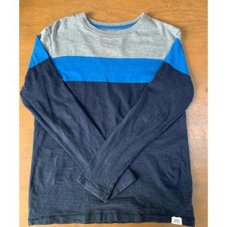 ギャップ(GAP)のギャップ　GAPのグレー✖️ブルー✖️グレーが素敵なロンT カットソー　150(Tシャツ/カットソー)