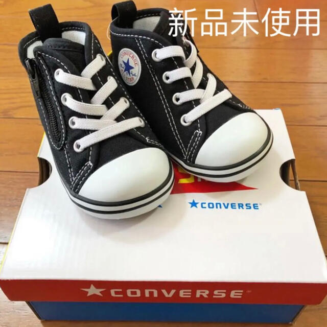 CONVERSE(コンバース)の新品　コンバース ベビー オールスター　ハイカット スニーカー　ブラック キッズ/ベビー/マタニティのベビー靴/シューズ(~14cm)(スニーカー)の商品写真