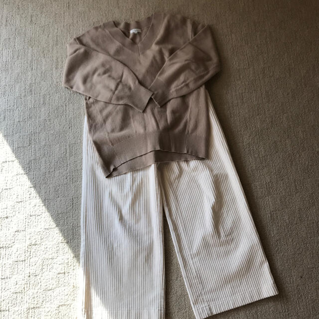 PLST - ୨୧⑅*.PLST コーデ୨୧⑅*. ベージュニット&コーデュロイ