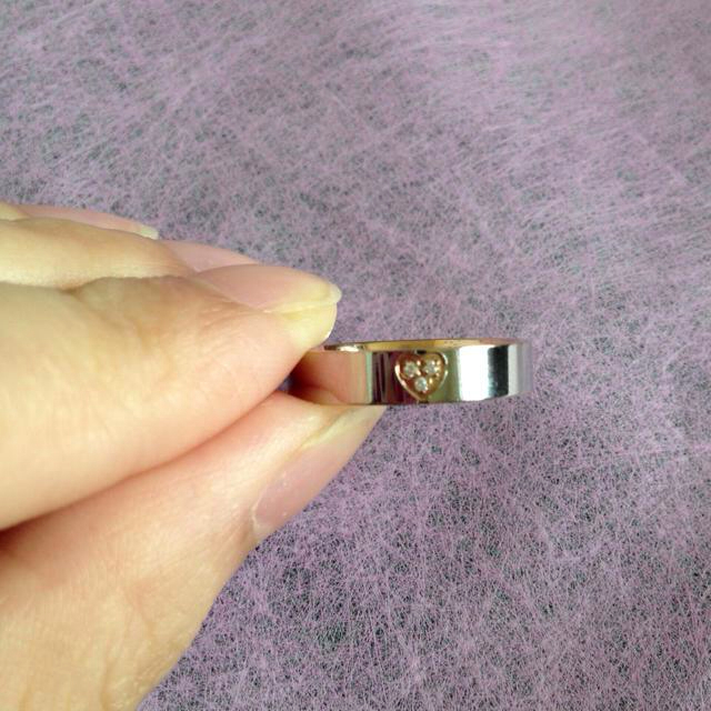 金メッキ✨内側ゴールド❤︎ステンレス指輪 レディースのアクセサリー(リング(指輪))の商品写真