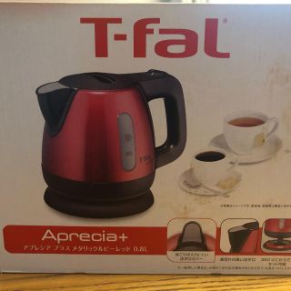 ティファール(T-fal)のティファールT-fal　電気ケトル　アプレシアタープラス　0.8L レッド(電気ケトル)