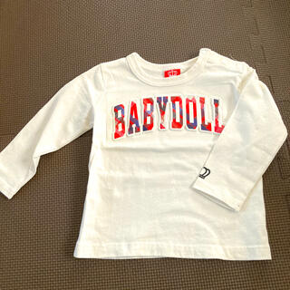 ベビードール(BABYDOLL)の女の子　立体ロゴプリントロンT 90㎝(Tシャツ/カットソー)
