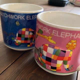 お値下げ中　マグカップ  #ELMERTHEPATCHWORKELEPHANT(グラス/カップ)