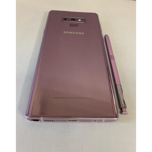 SAMSUNG(サムスン)のMana様専用GalaxyNote 9 128GB Purple SIM フリー スマホ/家電/カメラのスマートフォン/携帯電話(スマートフォン本体)の商品写真