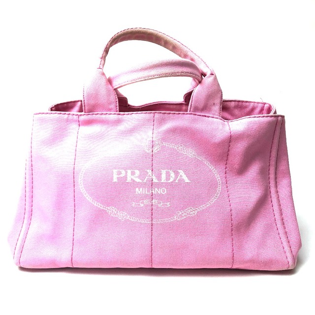 プラダ PRADA CANAPA（カナパ） B1872B トートバッグ コットンキャンバス ピンク