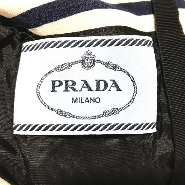 PRADA - プラダ PRADA ボーダー アパレル 半袖 ワンピース マルチ