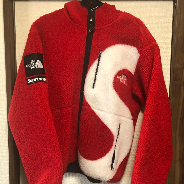 メンズSupreme The North Face S Logo Fleece 赤 M