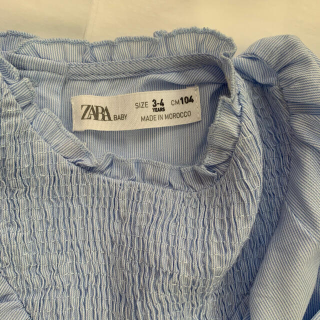 ZARA KIDS(ザラキッズ)のザラ　ブラウス　3-4Y キッズ/ベビー/マタニティのキッズ服女の子用(90cm~)(ブラウス)の商品写真