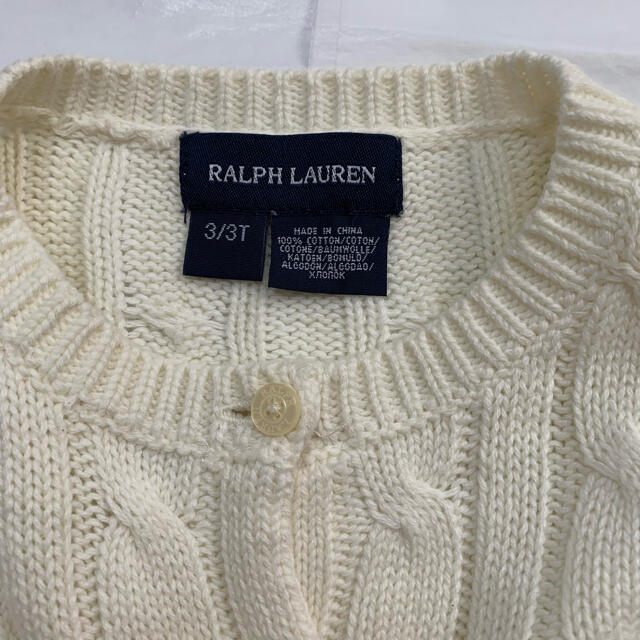 Ralph Lauren(ラルフローレン)のラルフローレン　カーディガン　3T キッズ/ベビー/マタニティのキッズ服女の子用(90cm~)(カーディガン)の商品写真