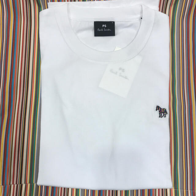 Paul Smith(ポールスミス)のガオちゃん様専用　　　　　新品未使用　ポールスミス　半袖Tシャツ（白&ネイビー） メンズのトップス(Tシャツ/カットソー(半袖/袖なし))の商品写真