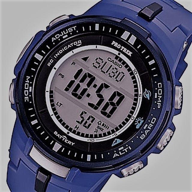 CASIO(カシオ)のカシオ時計☆世界６局電波 ソーラー （方位計 高度計 温度計 搭載）！！男女兼用 メンズの時計(腕時計(デジタル))の商品写真