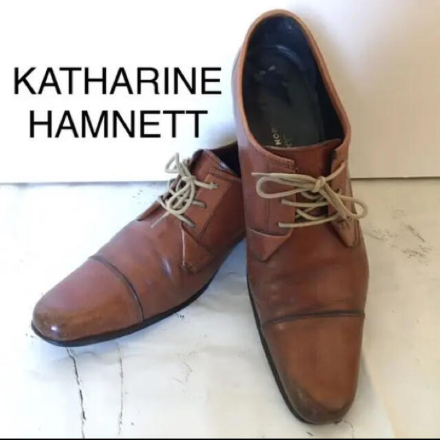 KATHARINE HAMNETT(キャサリンハムネット)の【キャサリンハムネット】ストレートチップ＊ブラウン＊26cm メンズの靴/シューズ(ドレス/ビジネス)の商品写真